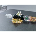 Gold Fumed Dip Pen with Opal, v103