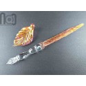 Gold and Fine Silver Fumed Dip Pen with Opal, v104