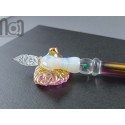 Gold Fumed Dip Pen with Opal, v105