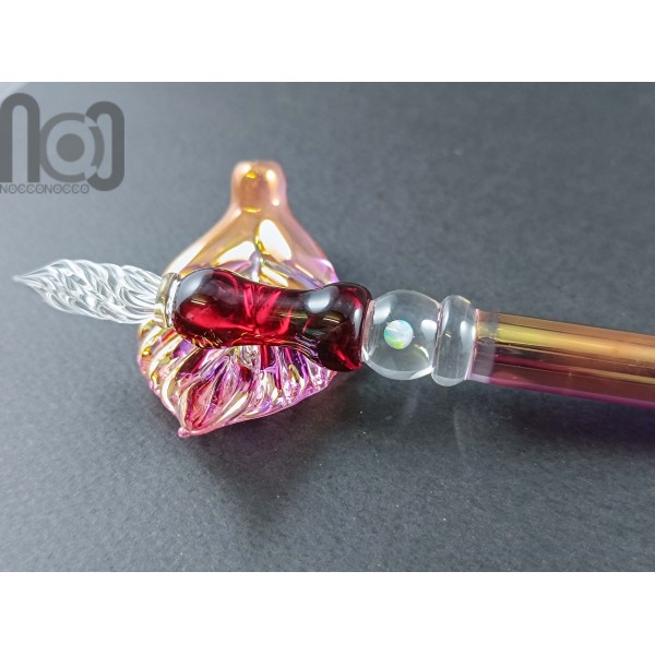 Gold Fumed Dip Pen with Opal, v106