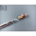Hollow Glass Dip Pen with Mini Marbles, v050