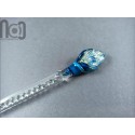 Hollow Glass Dip Pen with UV Reactive Mini Marbles, v051