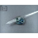 Hollow Glass Dip Pen with UV Reactive Mini Marbles, v051