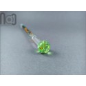 Glass Dip Pen filled with floating colorful glass pieces, v052