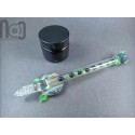 Hollow Glass Dip Pen with Mini Marbles, v053