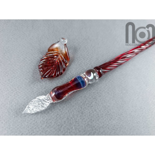 Glass Dip Pen Set with Opal, v083