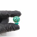 Handblown Green Glass Knobs, Set of 3