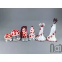 Mushroom Themed Handmade Glass Chess Set -v2