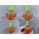 Handmade Glass Pumpkin Figurine