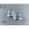 Tiny Clear Glass Marbles with Opals
