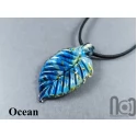 Glass Leaf Pendant 