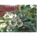 Sterling Silver Clear Glass Earrings - Made to Order
