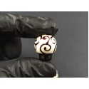 Handblown Beige Glass Knobs, Set of 3