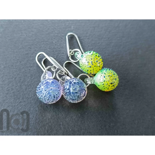 Handmade Colorful Glass Earrings