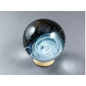 Fine Silver Fumed Glass Galaxy Marble, v541