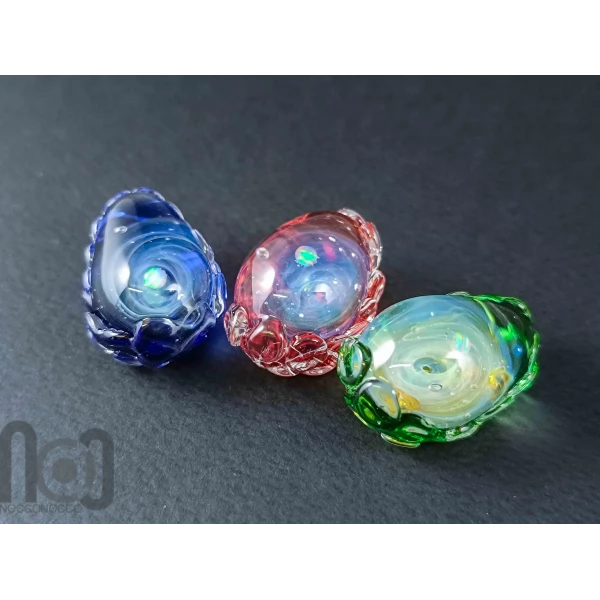 Handmade Glass Galaxy Dragon Egg Set