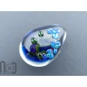 Handmade Glass Galaxy Egg with Opal Planet, v575
