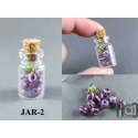 Mini Glass Vial with Handmade Tiny Marbles, v587