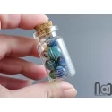 Mini Glass Vial with Handmade Tiny Marbles, v589