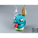 Handmade Glass Monster Sculpture, Whimsical Borosilicate Art 