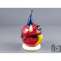 Handmade Glass Monster Marble – Red Edition, v598