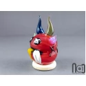 Handmade Glass Monster Marble – Red Edition, v598