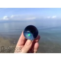 Glass Galaxy Marble with Floating Opal, v602