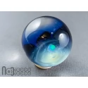 Glass Galaxy Marble with Floating Opal, v602