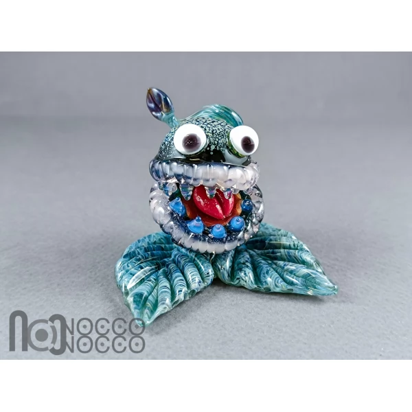 Handmade Glass Monster Sculpture – Carnivorous Plant Inspired Art
