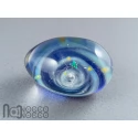 Handmade Glass Galaxy Egg with Opal Planet, v607