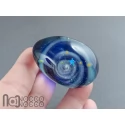 Handmade Glass Galaxy Egg with Opal Planet, v607