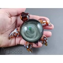 Fine Silver Fumed Glass Galaxy Turtle Paperweight, m614