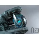 Egg Shaped Glass Galaxy Marble, v303
