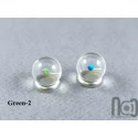 Tiny Clear Glass Marbles with Opals