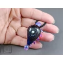 Galaxy Glass Pendant with Floating Opal, v340