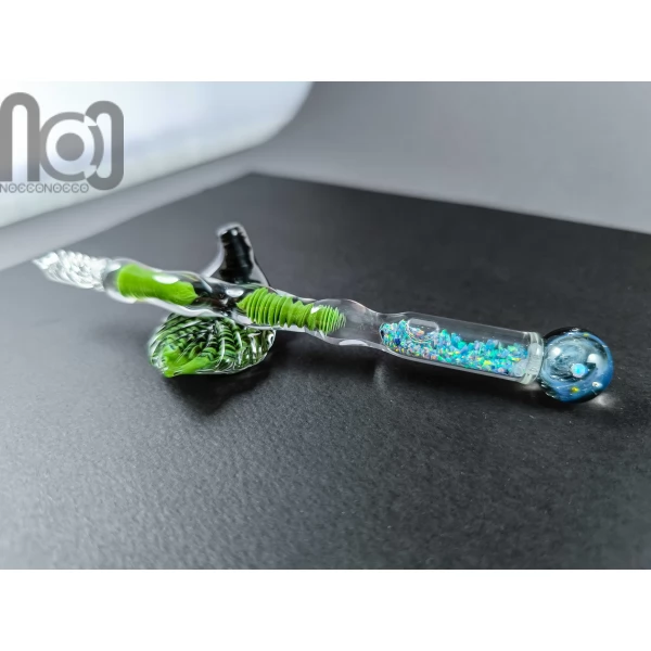 Dip Pen with Crushed Opal and Galaxy, v111