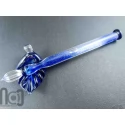 Handmade Glass Dip Pen with Crushed Glass and Mica Dust