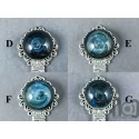 Handmade Glass Galaxy Bookmark with Ruler